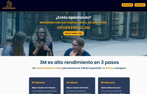 Captura del proyecto OpoEntreno