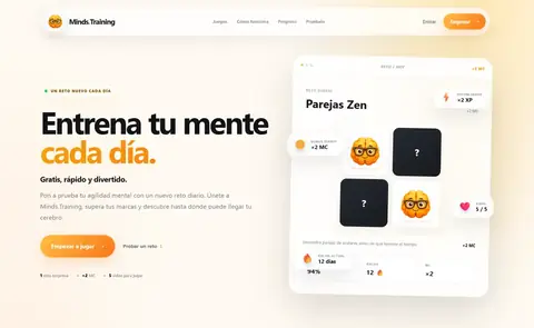 Captura del proyecto Minds Training